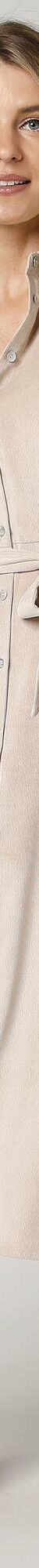Robe-chemise longue en velours, manches longues (sable) Robe-chemise longue en velours, manches longues (sable)